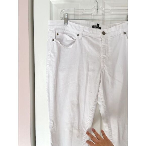 Eileen Fisher Organic Cotton Spandex Denim Stretch High Rise Straight Fit Jean - Picture 7 of 14